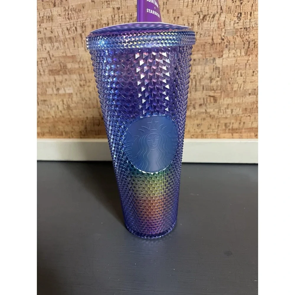 Starbucks Sofie Birkin Pride 2024 Rainbow Bling Venti Studded Cold Cup‎ Tumbler